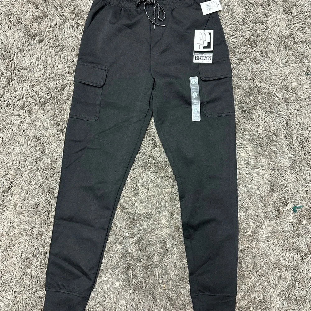New Brooklyn Cloth Comfort Stretch Fleece Sweatpants Cargo Pocket Men’s <<238>>